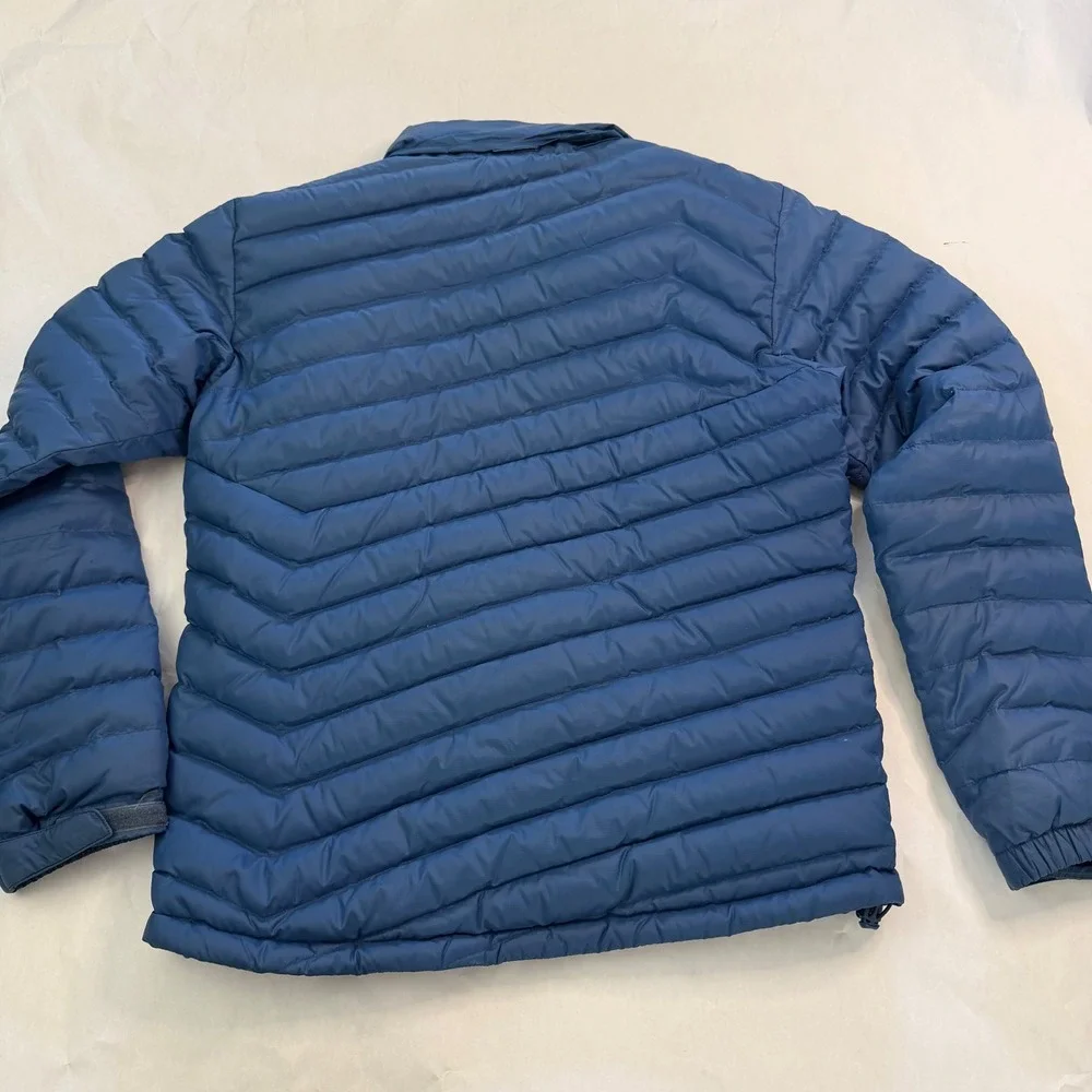 Aigle Mens Blue Quilted‎ Puffer Jacket Full Zip Insulated Size M